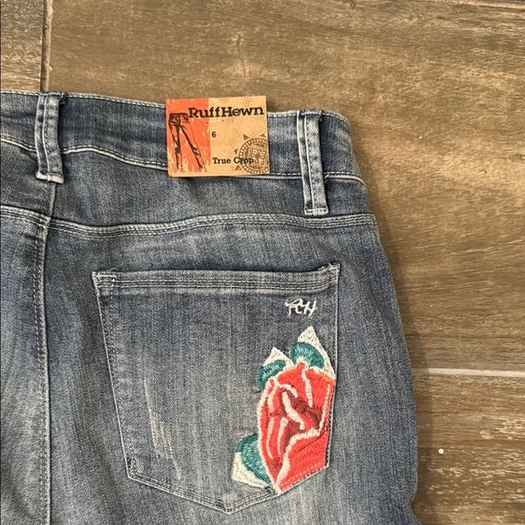 Ruff Hewn Blue Skinny Jeans with Modern Distressing - Picture 11 of 12